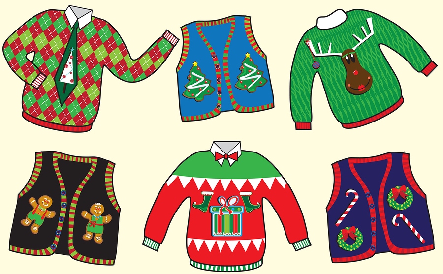 Celebrate National Ugly Christmas Sweater Day on December 18