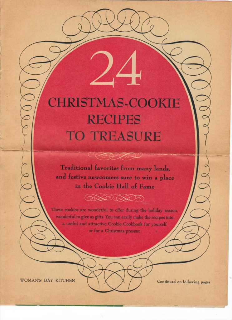 Vintage Christmas Cookie Recipes