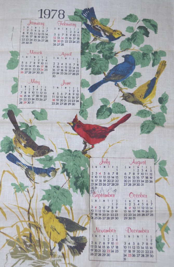 Dish Towel Calendars