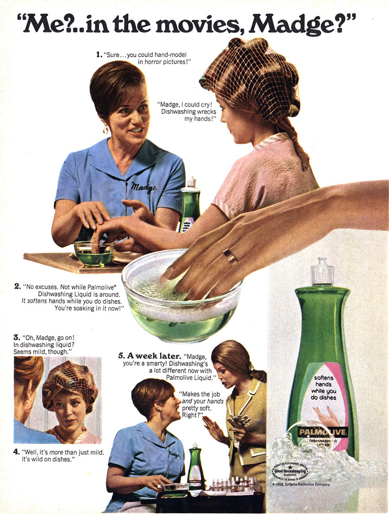 palmolive madge ad liquid dishwashing could sure hand movies manicurist 1968 horror imgur 1960s reddit