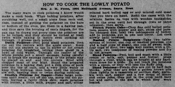 how to cook potatoes