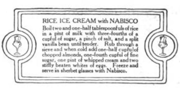 vintage rice ice cream