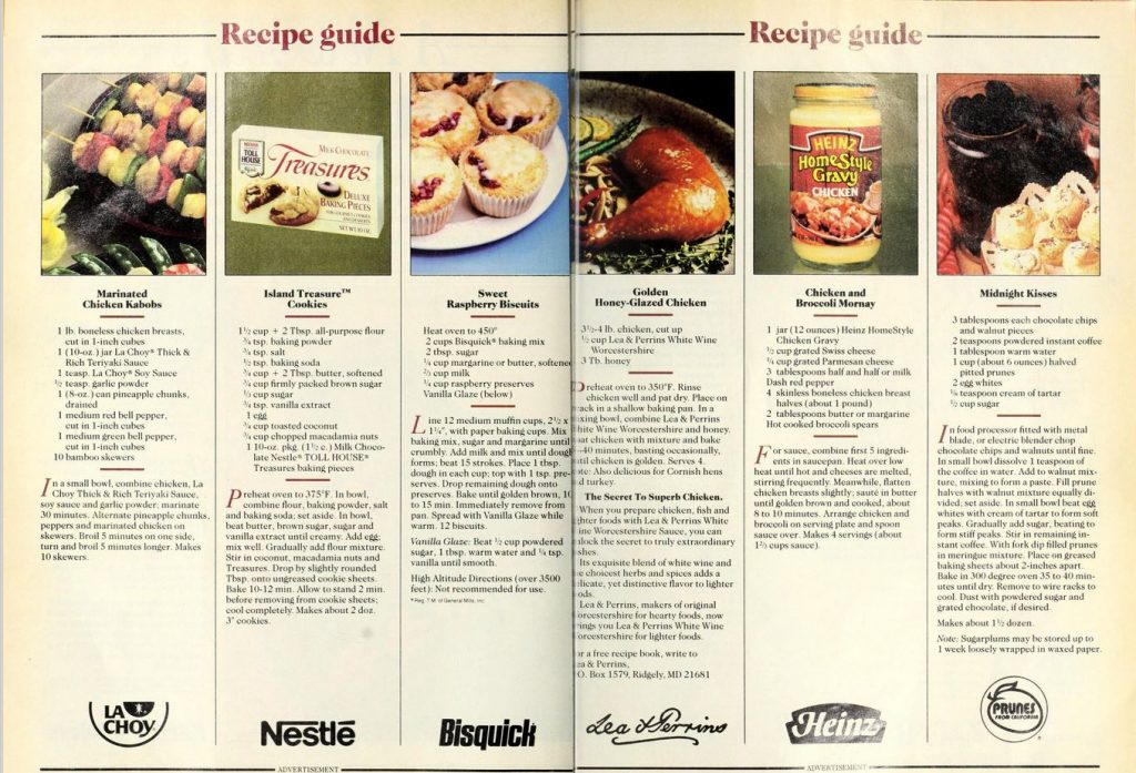 recipes from popular brands