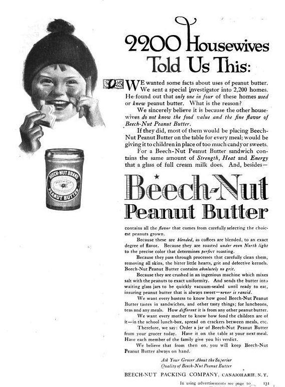 beech-nut peanut butter cookbook