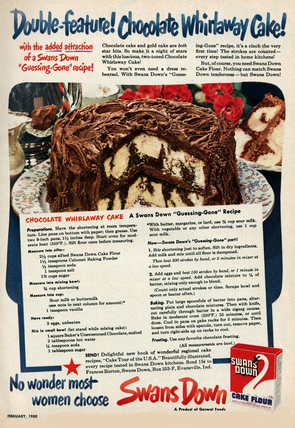 chocolate whirlaway cake
