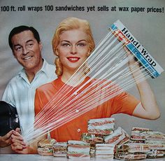 1962 Woman's Day ad for Handi Wrap