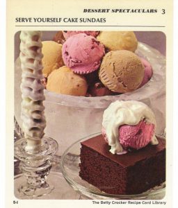 serve yourself cake sundaes